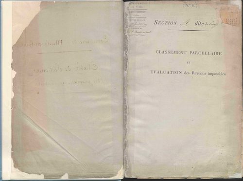 Section A dite de Thevenon, section B dite de Basse-Cour, section C dite de Rochefort, section D dite de Labatie, section E dite des Flaches, section F dite de Chavigneux, section G dite du Mousel, section H dite de Vernières.