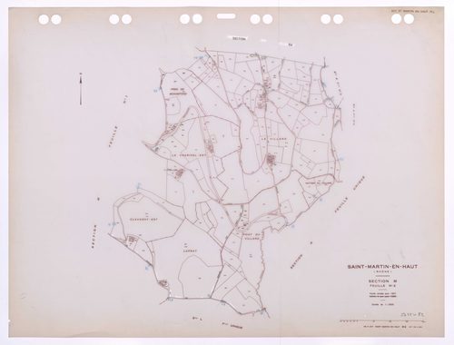 Section M feuille n°2. Feuille révisée pour 1957. Edition à jour pour 1985.