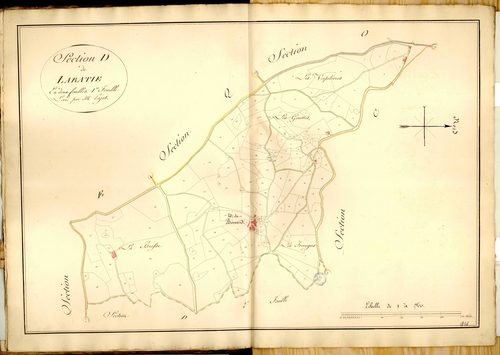 Section D dite de Labattie, feuille n°1.
