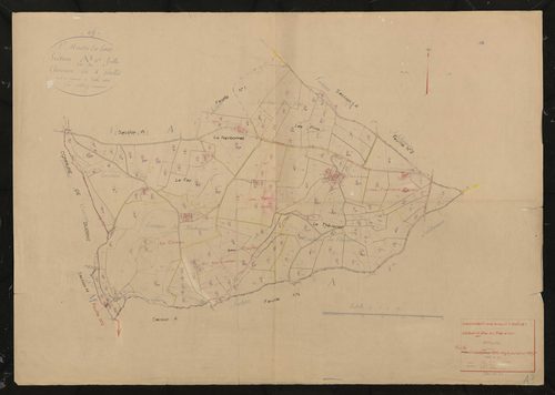 Section A dite du Thévenon 3e feuille. Feuille dressée en 1816 mise à jour pour 1957.