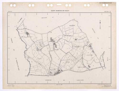 Section AS. Feuille renouvelée pour 1957. Edition à jour pour 1985.