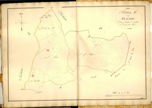Section E dite des Flaches, feuille n°1.