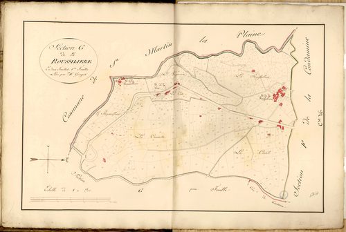 Section G dite de la Roussilière, feuille n°1.