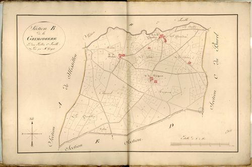 Section B dite de la Grimodière, feuille n°1.