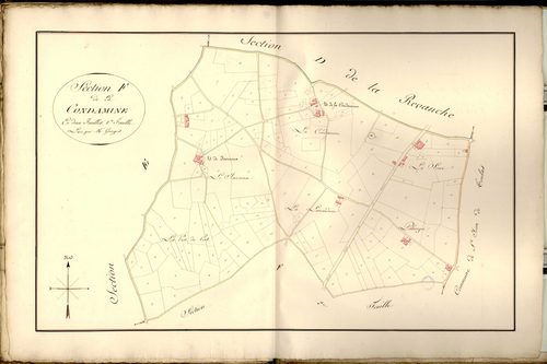 Section F dite de la Condamine, feuille n°1.