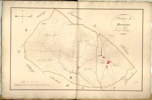 Section A dite de Missilieu, feuille unique.