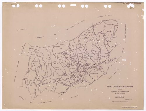 Tableau d'assemblage (TA). Cadastre rénové pour 1974. Edition à jour pour 1984.