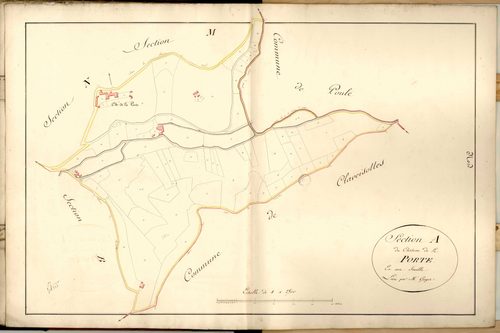 Section A dite du Chateau de la Porte, feuille unique.