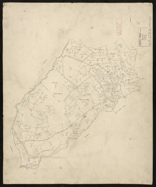 Verso : section C 2e feuille. Levé n°9 effectué du 17 février au 6 mars 1941.