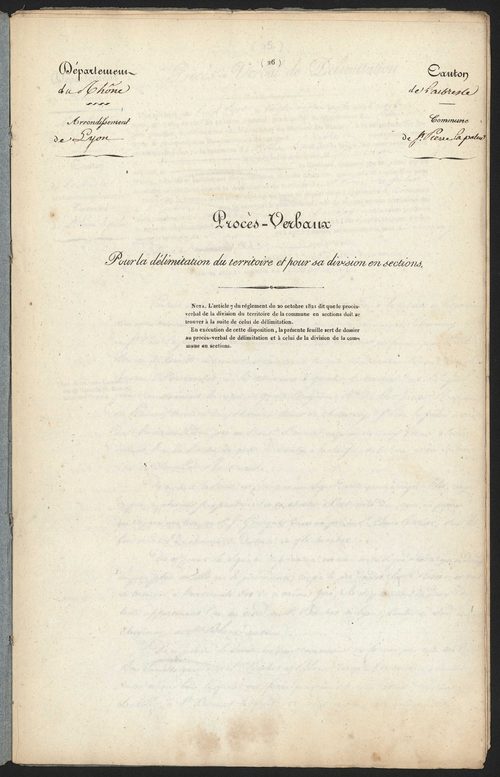 Saint-Pierre-la-Palud, 22 octobre 1827.