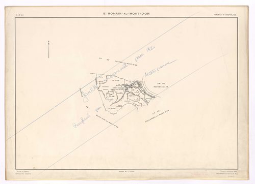 Tableau d'assemblage (TA). Cadastre révisé pour 1969. Feuille supprimée pour 1980.