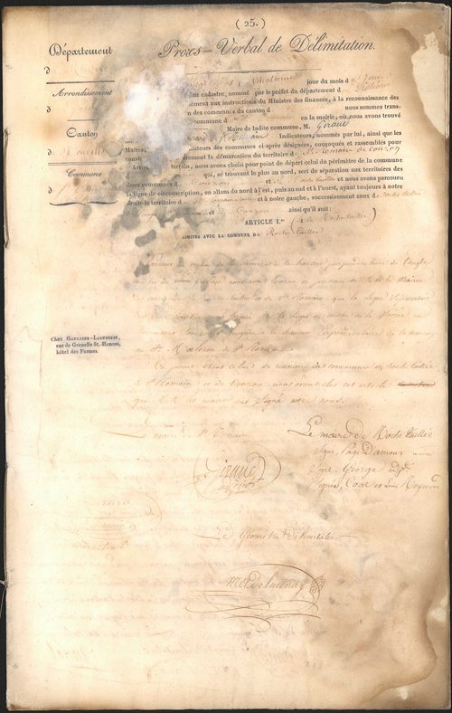 Saint-Romain-de-Couzon, 20 juin 1827.