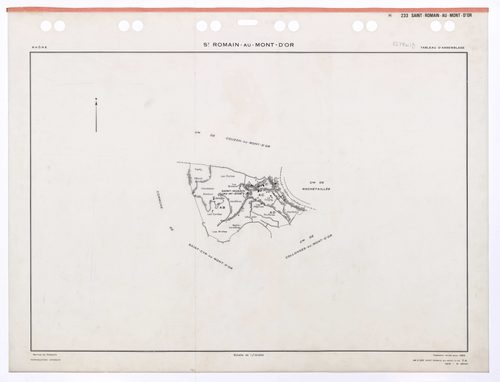 Tableau d'assemblage (TA). Cadastre révisé pour 1969. 2e édition à jour pour 1979.