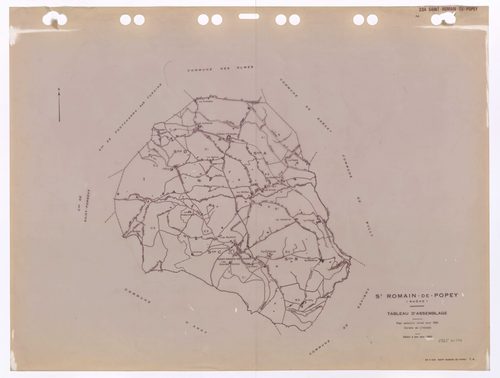 Tableau d'assemblage (TA). Plan révisé pour 1951. Edition à jour pour 1983.