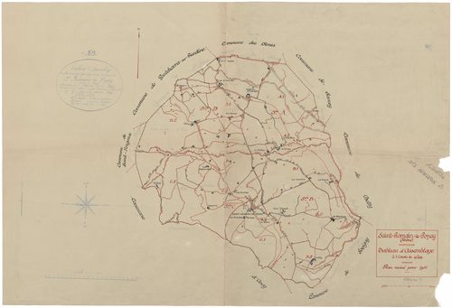 Tableau d'assemblage (TA). Plan révisé pour 1951.