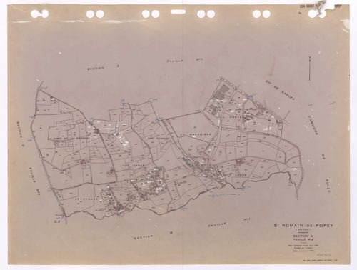 Section A feuille n°2. Plan révisé pour 1951. Edition à jour pour 1983.