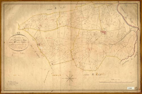 Section B de Buffetière, feuille n°2 (parcelles 379-778).