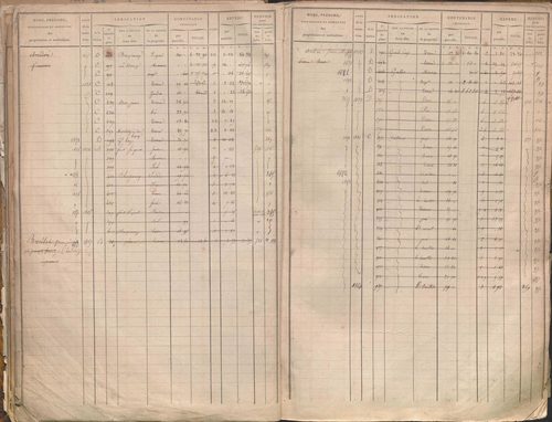 État de sections et matrice des propriétés foncières.
