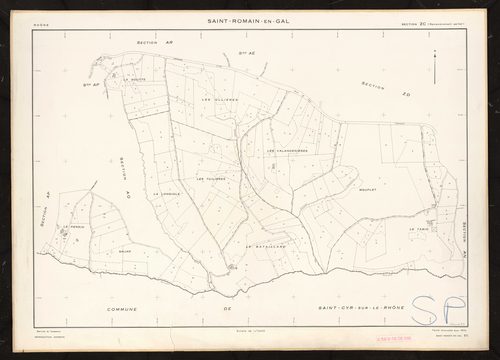 Section ZC. Feuille renouvelée pour 1970.