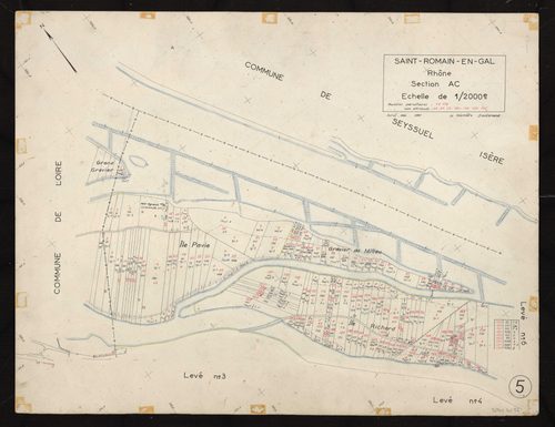 Section AC : parcelles n° 1-178. Planchet n °5.