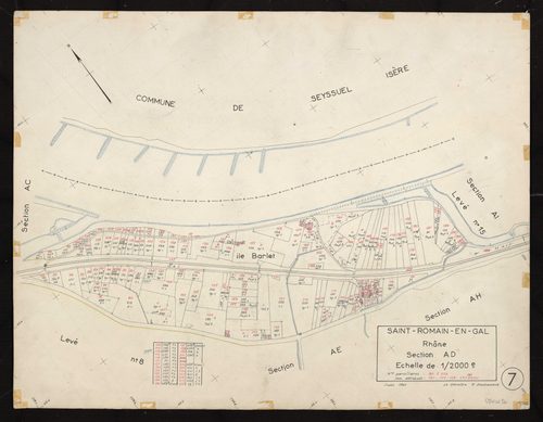 Section AD : parcelles n° 80-223. Planchette n°7.