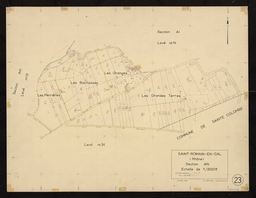 Section AN : parcelles n° 46-109. Planchette n°23.