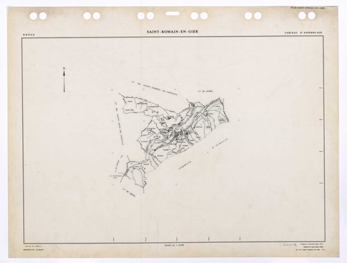 Tableau d'assemblage (TA). Cadastre renouvelé pour 1953. Edition à jour pour 1985.