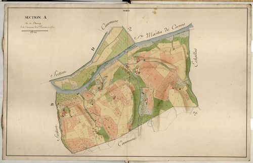 Section A dite du Chamony (parcelles 1-433), feuille unique.