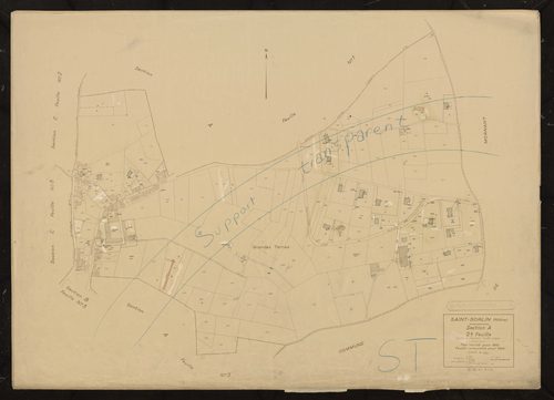 Section A 2e feuille (partie de l'ancienne feuille unique). Plan révisé pour 1932. Feuille renouvelée pour 1944.