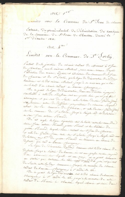 Saint-Sorlin, 3 décembre 1811.