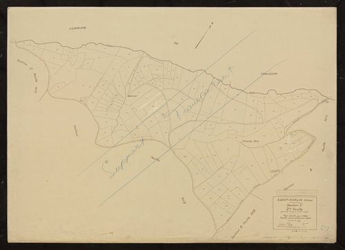 Section C 2e feuille (partie de l'ancienne feuille unique). Plan révisé pour 1932. Feuille renouvelée pour 1944.