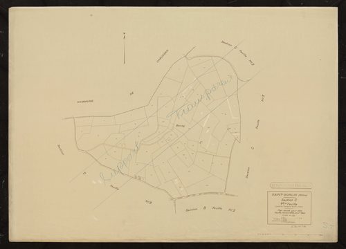 Section C 1ère feuille (partie de l'ancienne feuille unique). Plan révisé pour 1932. Feuille renouvelée pour 1944.