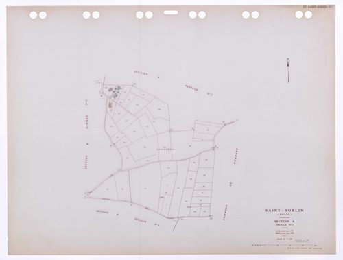 Section A feuille n°3. Feuille révisée pour 1932. Edition à jour pour 1985.