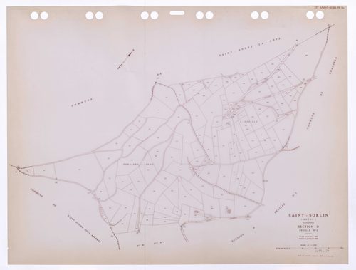 Section D feuille n°2. Feuille révisée pour 1932. Edition à jour pour 1985.