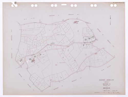 Section B feuille n°2. Feuille révisée pour 1932. Edition à jour pour 1985.