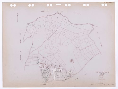 Section A feuille n°1. Feuille révisée pour 1932. Edition à jour pour 1985.