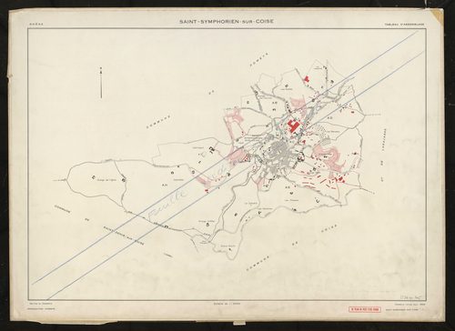 Tableau d'assemblage. Cadastre révisé pour 1959. Feuille rééditée pour 1978.