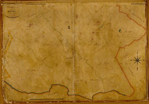 Section C dite du Bourg, feuille n°2 (parcelles 692-1320).