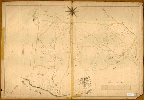 Section D dite de Taponas et Balmont, feuille n°2 (parcelles 322-531).