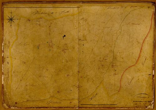 Section A dite du Margaron et Brost, feuille n°2 (parcelles 229-804).