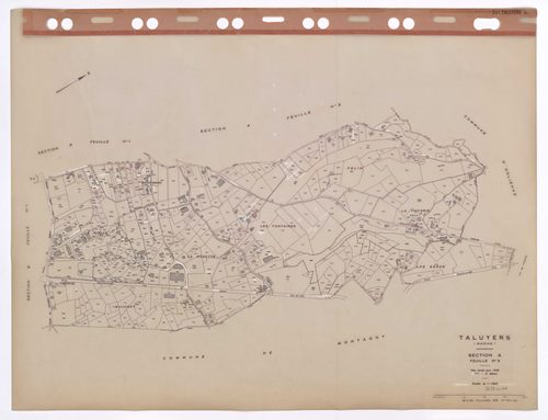 Section A feuille n°3. Plan révisé pour 1936. 2e édition à jour pour 1983.