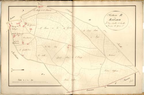 Section B dite du Batard, feuille n°1.
