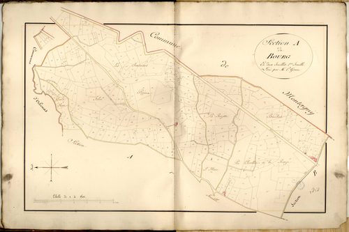 Section A dite du Bourg, feuille n°2.