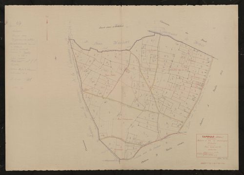 Section A dite de Champagne 1ère feuille. Plan révisé pour 1942.
