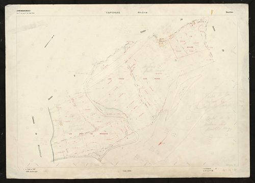 Section ZE. Plan établi en 1967.