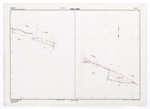 Sections ZA et ZB. Plan établi en 1984.