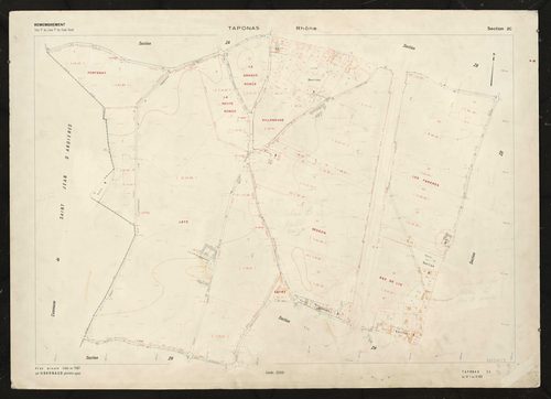 Section ZC. Plan établi en 1967.