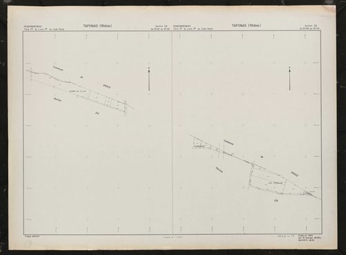 Sections ZA et ZB. Plan établi en 1984.