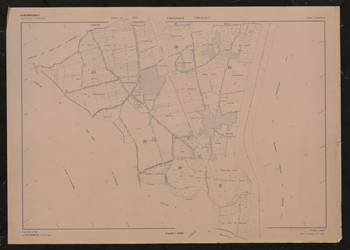 Tableau d'assemblage (TA). Plan établi en 1967.
