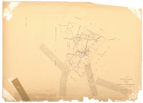 Tableau d'assemblage (TA). Cadastre révisé pour 1942. 2e édition à jour pour 1969.